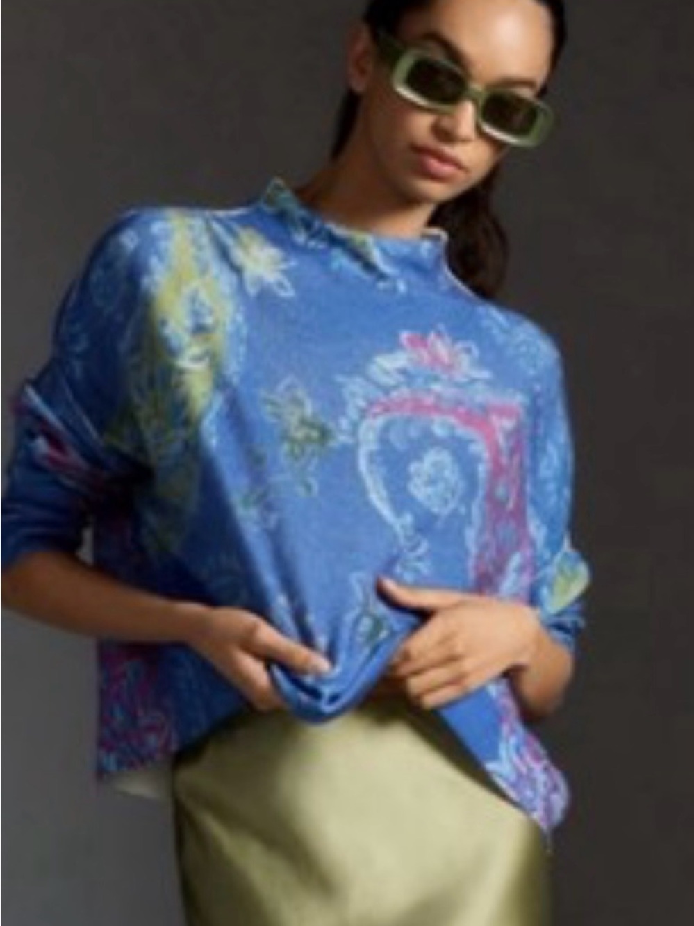 Pilcro Alani Mock Cashmere Sweater for Anthropologie